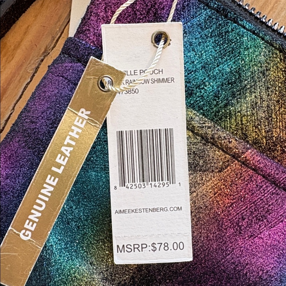 Aimee Kestenberg Iridescent Clutch with Wristlet - Picture 3 of 11